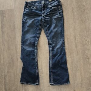 Silver Jeans Women's Boot Cut in Dark Blue